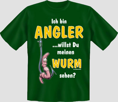 Ich bin Angler (TShirt) lustige TShirts SprücheShirts FunShirts T